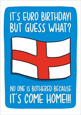 Englands Come Home Birthday Card