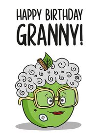 Granny Apple Birthday Card