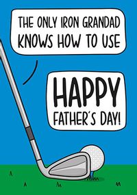 Tap to view The Only Iron Grandad Uses Father's Day Card