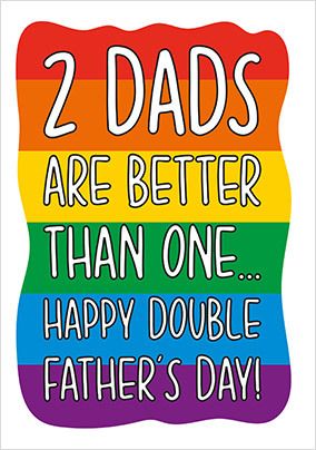 Double Father's Day Card