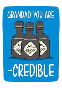 Grandad Gin-credible Father's Day Card