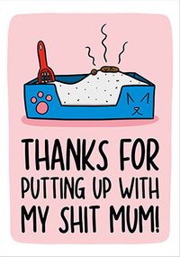 Tap to view Litterbox Mothers Day Card