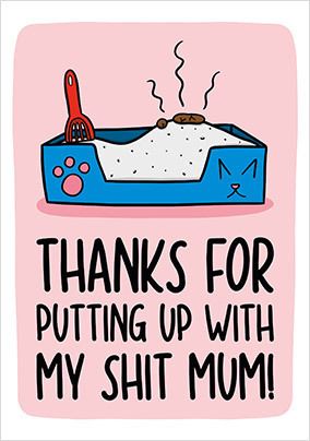Litterbox Mothers Day Card