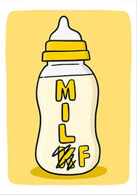 Tap to view Funny Milk New Baby Card