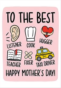 Tap to view To the Best Mum Mother's Day Card