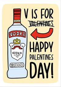 Happy Palentine's Day Alcohol Card