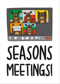 Seasons Meetings Christmas Card
