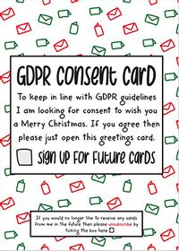 Tap to view GDPR Consent Christmas Card