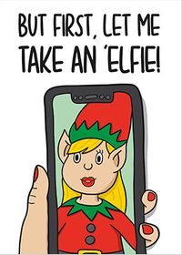 Tap to view Take an Elfie Christmas Card