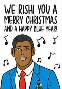 Rishi Blue Year Christmas Card