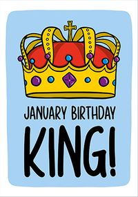 Tap to view January Birthday King Card