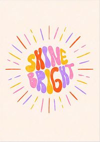 Congratulations Shine Bright Card