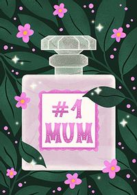 Number One Mum Perfume Mother's Day Card