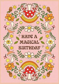 Tap to view Magical Birthday Toadstool Card