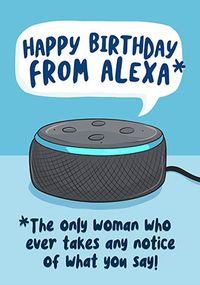 From Alexa Funny Birthday Card