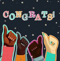Tap to view Congrats Thumbs Up Congratulations Card