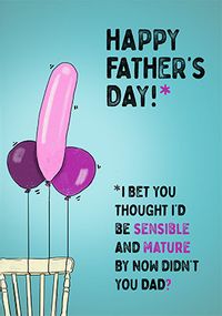 Sensible and Mature Father's Day Card