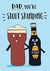 Stout Standing Father's Day Card