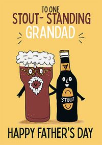 Tap to view Stout Standing Grandad Father's Day Card