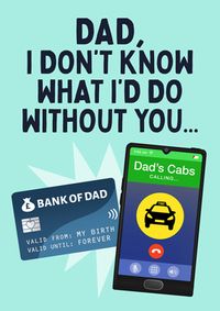 Tap to view Father's Day Bank of Dad  Card