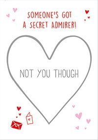 Secret Admirer Secret Message Card
