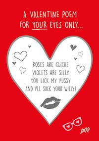 Tap to view A Valentine Poem Secret Message Valentine's Card
