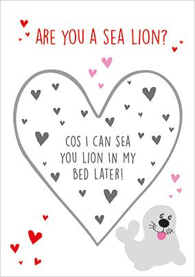 Are You A Sea Lion Secret Message Card