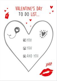 Tap to view To Do List Secret Message Valentine's Card