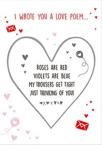 Love Poem Secret Message Card