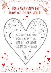 Tap to view Out Of This World Secret Message Valentine's Card