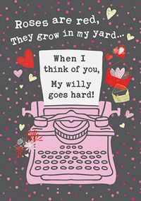 Tap to view Roses are Red Secret Message Valentine's Card