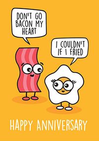 Tap to view Bacon and egg Anniversary Card
