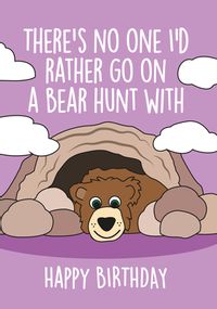 Tap to view Bear Hunt Spoof Birthday Card