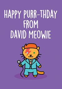 Tap to view David Meowie Birthday Card