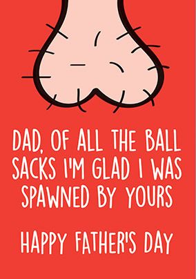 Of All the Ball Sacks Father's Day Card