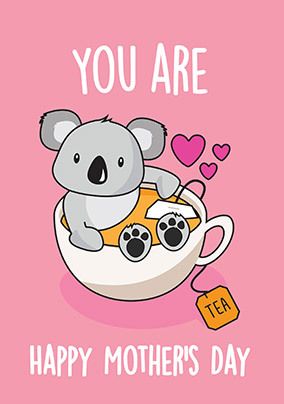 Koala Tea Mother's Day Card