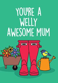Tap to view Welly Awesome Mum Mother's Day Card
