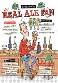 Tap to view Real Ale Fan Birthday Card