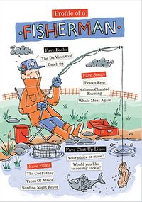 Tap to view Profile of a Fisherman Birthday Card
