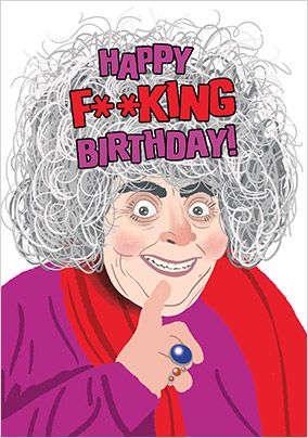 Happy F**king Birthday Card