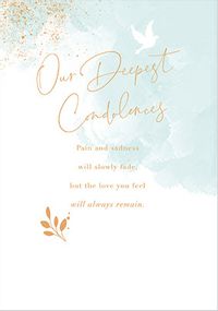 Deepest Condolences Sympathy Card