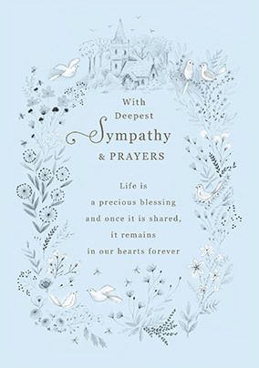 Prayers Sympathy Card