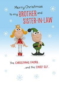 Tap to view Brother & Sister in Law Elf Christmas Card