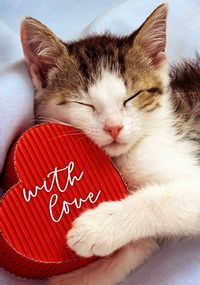 With Love Cat Card
