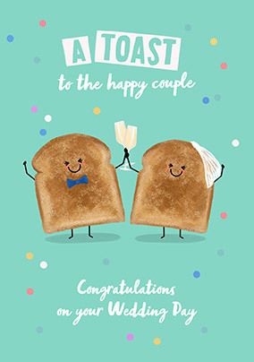 A Toast On Your Wedding Day Card