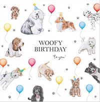 Woof Woof Birthday Card