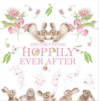 Hoppily Ever After Wedding Card