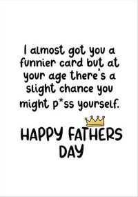 Tap to view Funnier Card Father's Day Card