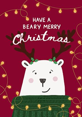 Beary Merry Christmas Card