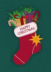 Tap to view Happy Christmas Stocking Card